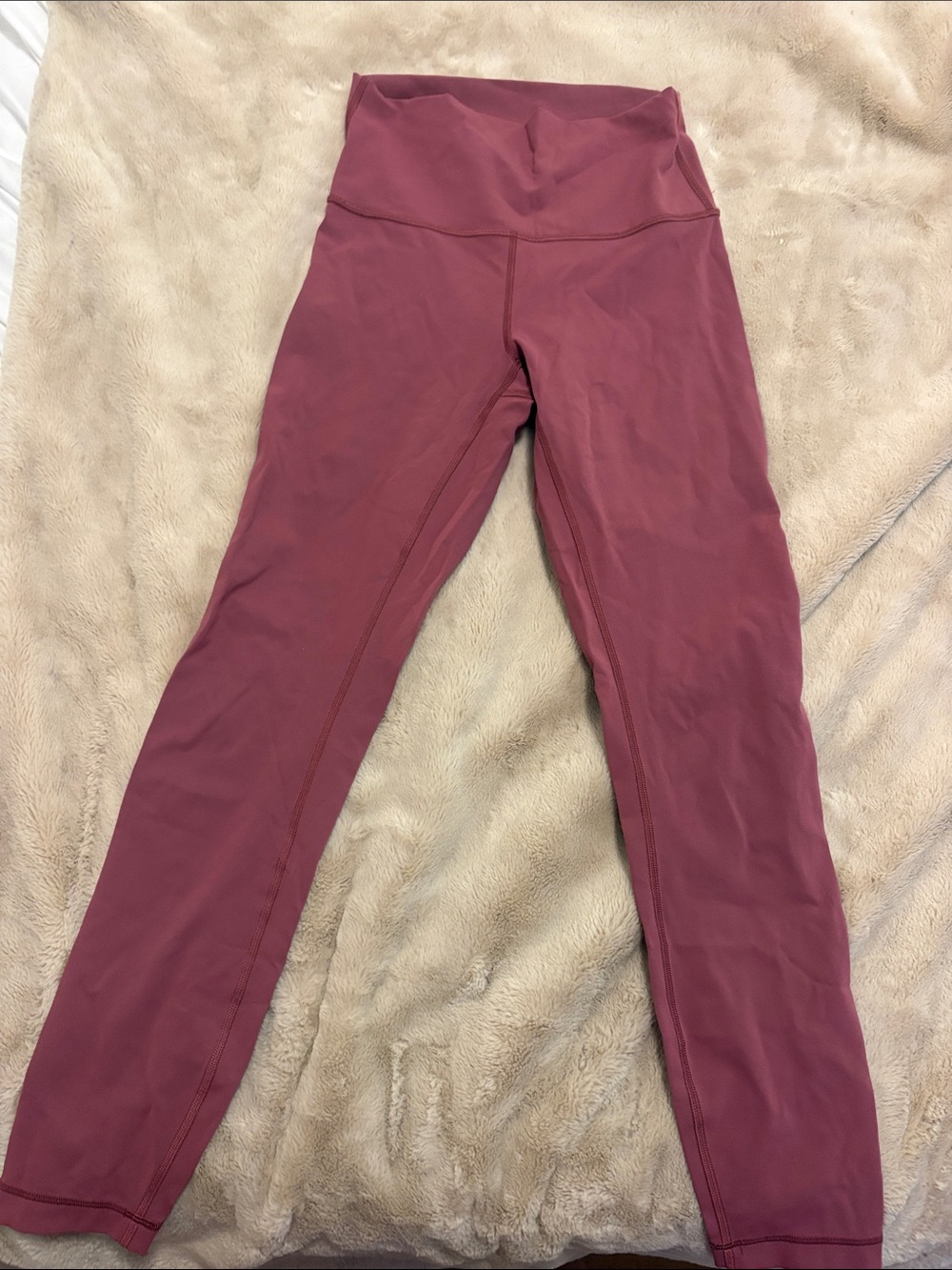Lululemon mid rise dark pink leggings